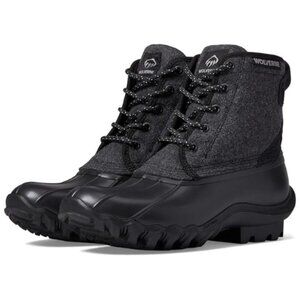 Wolverine Women's Black Waterproof Lace-Up Duck Boots